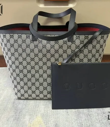 Gucci 1:1 Mirror Replica Totissima Canvas Medium Tote Bag 30CM/11.8IN Gucci Replica Ophidia Bags