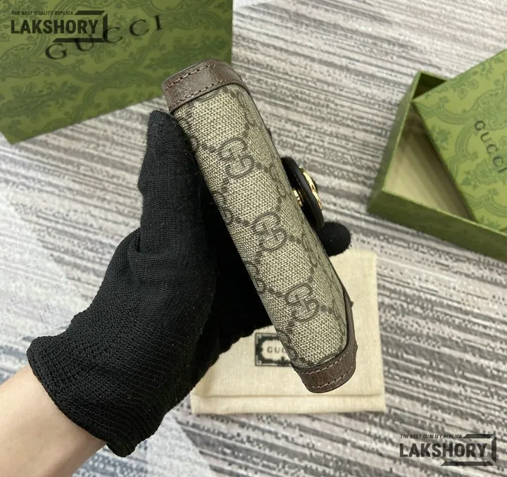 Gucci 1:1 Mirror Replica Ophidia Card Case Supreme Wallet Beige Brown 13CM/5.1IN Gucci Replica Wallets Gucci 1:1 Mirror Replica Ophidia Card Case Supreme Wallet Beige Brown 13CM/5.1IN Gucci Replica Wallets
