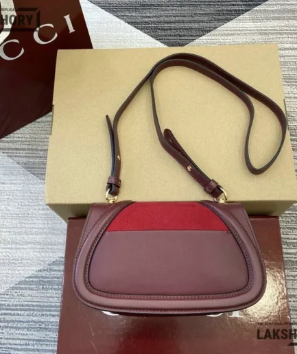 Gucci 1:1 Mirror Replica Blondie Small Shoulder Bag Red 21.5CM/8.5IN Gucci Replica Blondie Bags