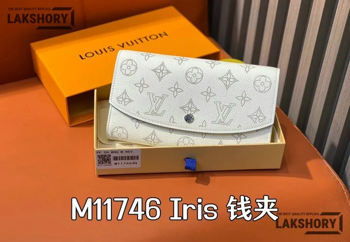 Louis Vuitton 1:1 Mirror Replica Mahina Iris Wallet NM Ivory 19CM/7.5IN Louis Vuitton Replica Wallets Louis Vuitton 1:1 Mirror Replica Mahina Iris Wallet NM Ivory 19CM/7.5IN Louis Vuitton Replica Wallets