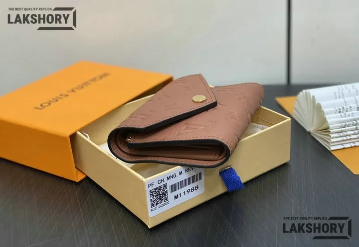 Louis Vuitton 1:1 Mirror Replica Victorine Wallet Monogram Empreinte Leather 12CM/4.7IN Louis Vuitton Replica Wallets Louis Vuitton 1:1 Mirror Replica Victorine Wallet Monogram Empreinte Leather 12CM/4.7IN Louis Vuitton Replica Wallets
