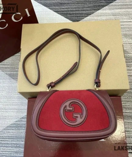 Gucci 1:1 Mirror Replica Blondie Small Shoulder Bag Red 21.5CM/8.5IN Gucci Replica Blondie Bags