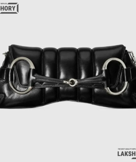 Gucci 1:1 Mirror Replica Nappa Vertical Matelasse Maxi Chain Horsebit 38CM/15IN Gucci Replica Horsebit Bags