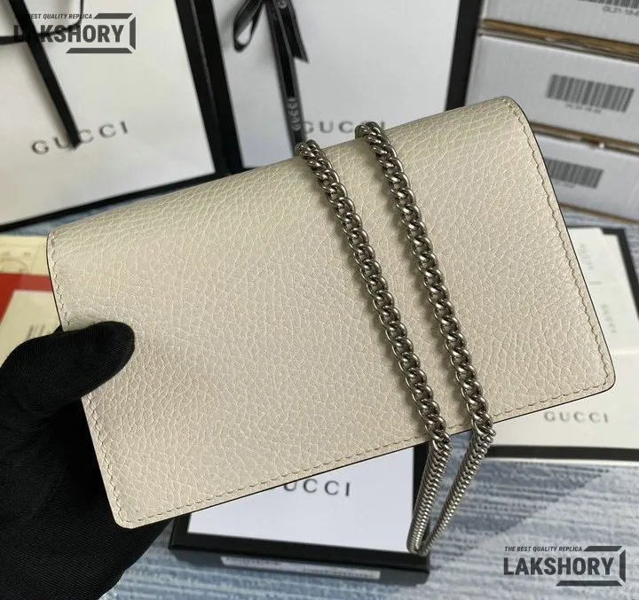 Gucci 1:1 Mirror Replica Dionysus Mini White Shoulder Bag 16.5CM/6.5IN Gucci Replica Dionysus Bags Gucci 1:1 Mirror Replica Dionysus Mini White Shoulder Bag 16.5CM/6.5IN Gucci Replica Dionysus Bags