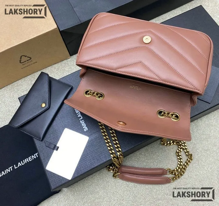 Ysl 1:1 Mirror Replica Loulou Small Matelassé Chain Bag 24CM/9.4IN Replica Crossbody Bags Ysl 1:1 Mirror Replica Loulou Small Matelassé Chain Bag 24CM/9.4IN Replica Crossbody Bags