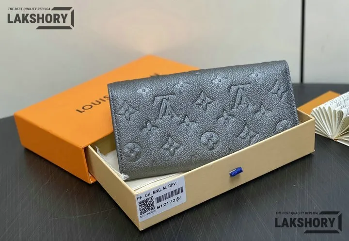 Louis Vuitton 1:1 Mirror Replica Sarah Wallet Monogram Empreinte 19CM/7.5IN Louis Vuitton Replica Wallets Louis Vuitton 1:1 Mirror Replica Sarah Wallet Monogram Empreinte 19CM/7.5IN Louis Vuitton Replica Wallets