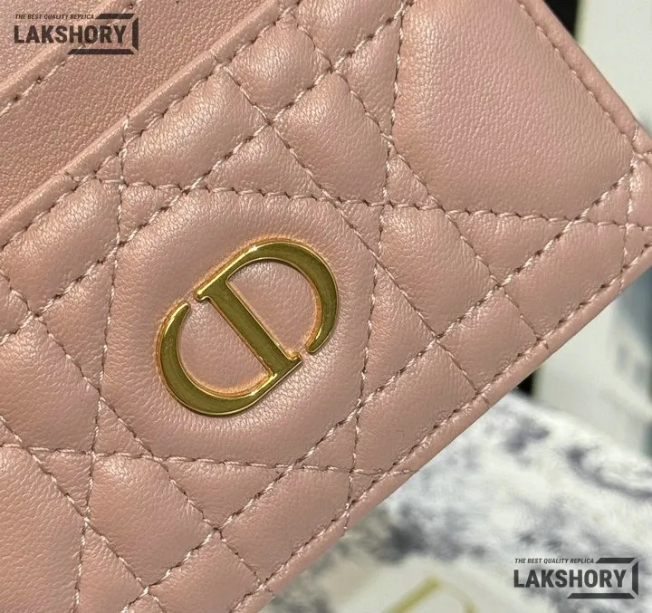Dior 1:1 Mirror Replica Dior Caro Freesia Card Holder Christian Dior Replica Wallets Dior 1:1 Mirror Replica Dior Caro Freesia Card Holder Christian Dior Replica Wallets