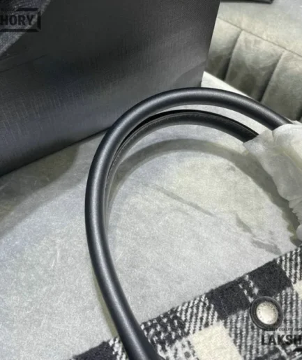 YSL 1:1 Mirror Replica Wool Tartan Rive Gauche Noe Tote Bag 38CM/15.0IN Replica Tote Bags