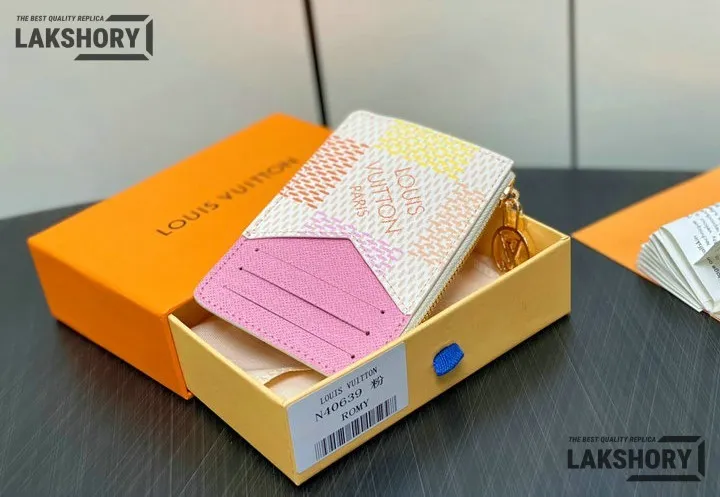 Louis Vuitton 1:1 Mirror Replica Romy Card Holder Damier Canvas 8CM/3.1IN Louis Vuitton Replica Wallets Louis Vuitton 1:1 Mirror Replica Romy Card Holder Damier Canvas 8CM/3.1IN Louis Vuitton Replica Wallets