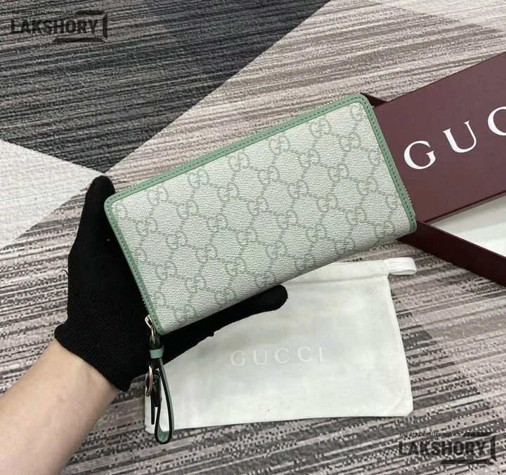 Gucci 1:1 Mirror Replica GG Emblem Zip Around Wallet 19CM/7.5IN Gucci Replica Wallets Gucci 1:1 Mirror Replica GG Emblem Zip Around Wallet 19CM/7.5IN Gucci Replica Wallets
