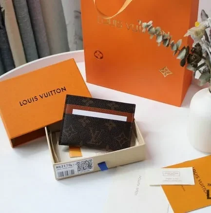 Louis Vuitton 1:1 Mirror Replica Double Card Holder Monogram Eclipse 11CM/4.3IN Louis Vuitton Replica Wallets