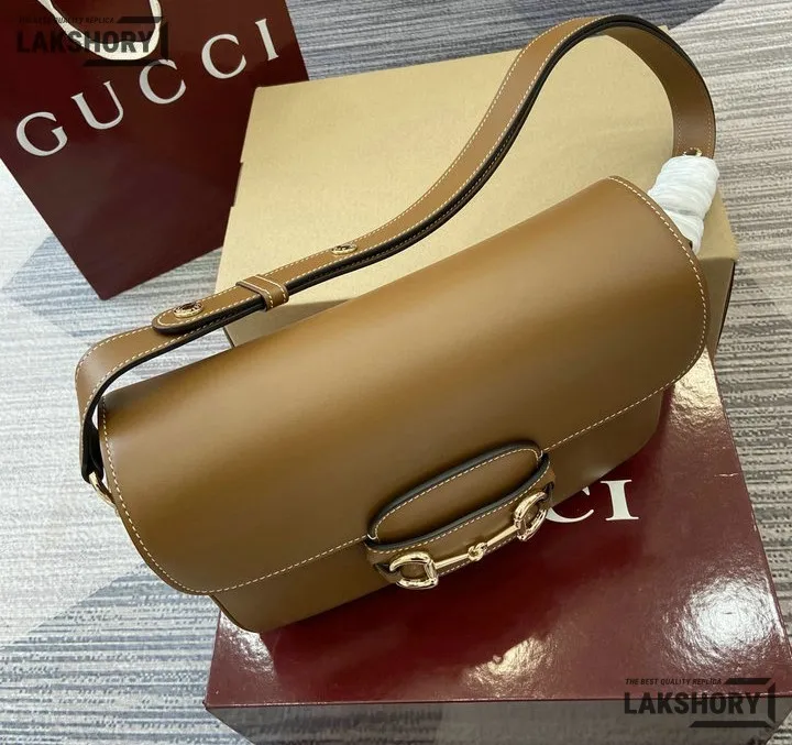 Gucci 1:1 Mirror Replica Horsebit 1955 Medium Shoulder Bag 26CM/10.2IN Gucci Replica Horsebit Bags Gucci 1:1 Mirror Replica Horsebit 1955 Medium Shoulder Bag 26CM/10.2IN Gucci Replica Horsebit Bags