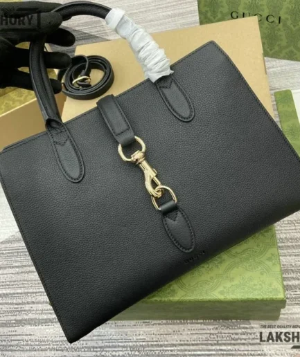Gucci 1:1 Mirror Replica Calfskin Soft Medium Jackie Tote Bag 31CM/12.2IN Gucci Replica Jackie Bags