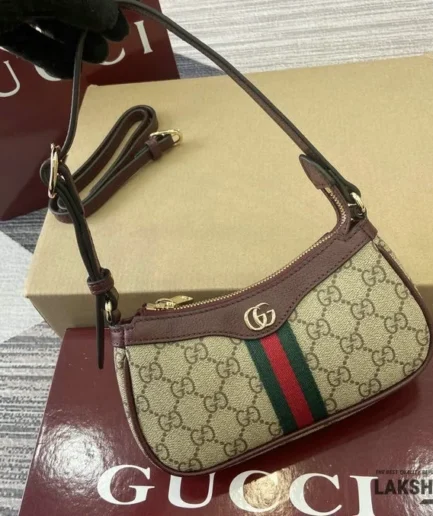Gucci 1:1 Mirror Replica GG Ophidia Mini Shoulder Bag 19.5CM/7.7IN Gucci Replica Ophidia Bags
