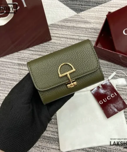 Gucci 1:1 Mirror Replica Leather Softbit Card Case 10.5CM/4.1IN Gucci Replica Wallets