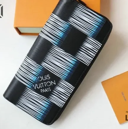 Louis Vuitton 1:1 Mirror Replica Damier Rush Epi XL Pocket Organizer Blue Moon 20CM/7.9IN Louis Vuitton Replica Wallets