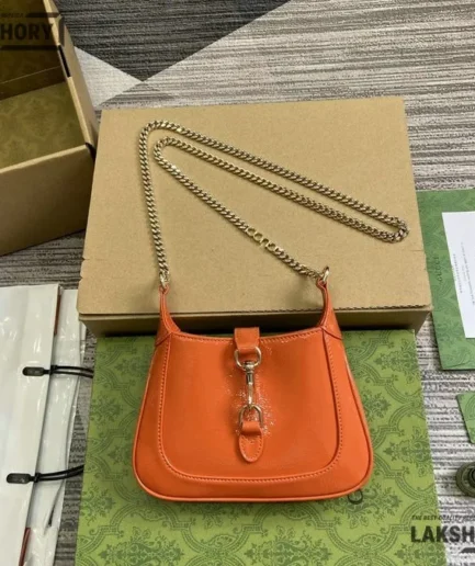 Gucci 1:1 Mirror Replica Jackie Notte Mini Crystal Leather Bag 19.5CM/7.7IN Gucci Replica Jackie Bags