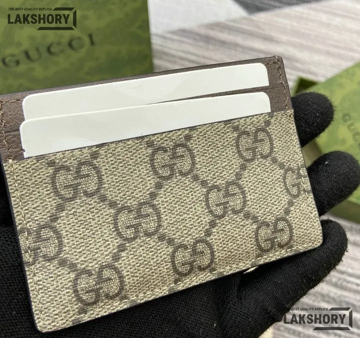Gucci 1:1 Mirror Replica GG Monogram Ophidia Card Holder Beige 7CM/2.8IN Gucci Replica Wallets Gucci 1:1 Mirror Replica GG Monogram Ophidia Card Holder Beige 7CM/2.8IN Gucci Replica Wallets