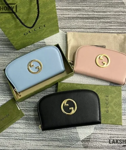 Gucci 1:1 Mirror Replica Mini Blondie Leather Wristlet Wallet 11CM/4.3IN Gucci Replica Wallets