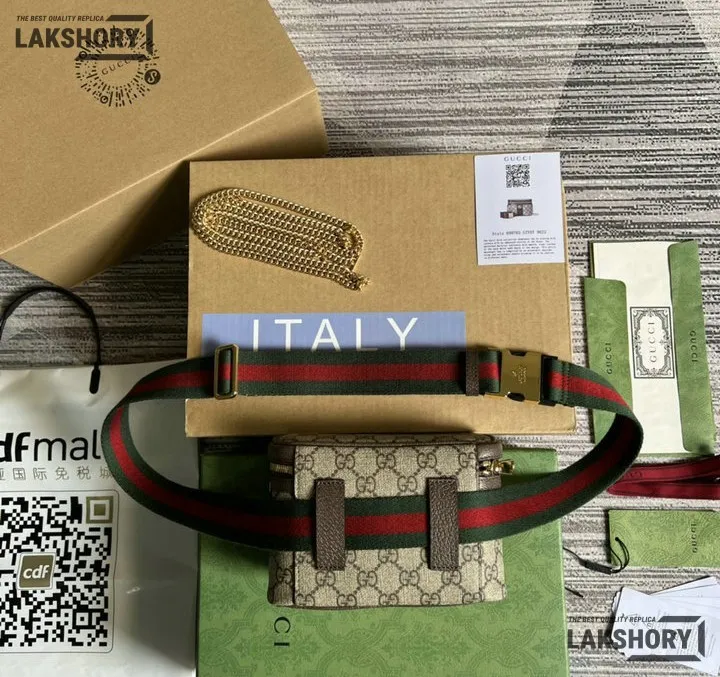 Gucci 1:1 Mirror Replica Small GG Supreme Ophidia Belt Bag 18CM/7.1IN Gucci Replica Ophidia Bags Gucci 1:1 Mirror Replica Small GG Supreme Ophidia Belt Bag 18CM/7.1IN Gucci Replica Ophidia Bags