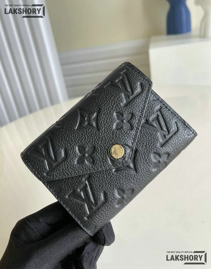 Louis Vuitton 1:1 Mirror Replica Victorine Wallet Monogram Black Navy Blue 12CM/4.7IN Louis Vuitton Replica Wallets Louis Vuitton 1:1 Mirror Replica Victorine Wallet Monogram Black Navy Blue 12CM/4.7IN Louis Vuitton Replica Wallets