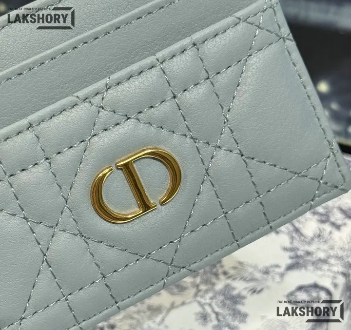Dior 1:1 Mirror Replica Dior Caro Freesia Card Holder Christian Dior Replica Wallets Dior 1:1 Mirror Replica Dior Caro Freesia Card Holder Christian Dior Replica Wallets