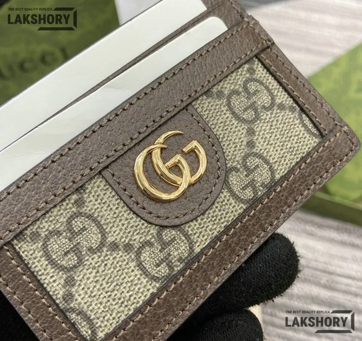 Gucci 1:1 Mirror Replica GG Monogram Ophidia Card Holder Beige 7CM/2.8IN Gucci Replica Wallets Gucci 1:1 Mirror Replica GG Monogram Ophidia Card Holder Beige 7CM/2.8IN Gucci Replica Wallets