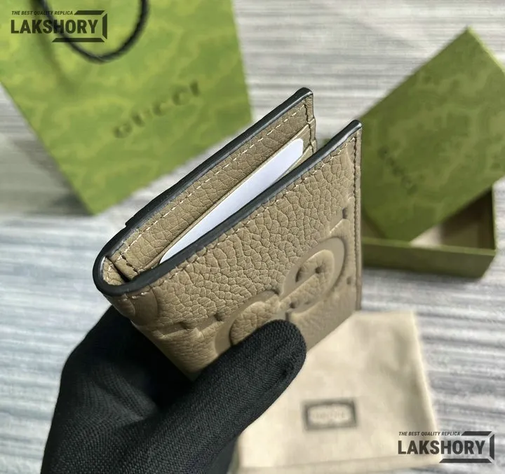 Gucci 1:1 Mirror Replica Leather Jumbo GG Card Case 7.5CM/3IN Gucci Replica Wallets Gucci 1:1 Mirror Replica Leather Jumbo GG Card Case 7.5CM/3IN Gucci Replica Wallets