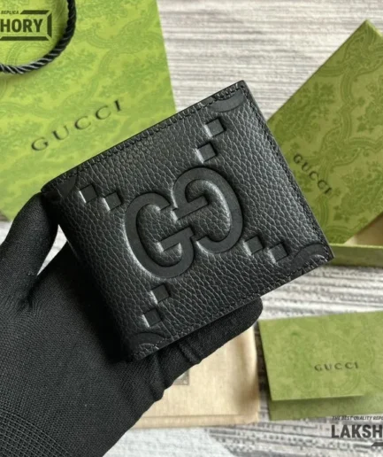 Gucci 1:1 Mirror Replica Jumbo GG Coin Leather Wallet 9CM/3.5IN Gucci Replica Wallets