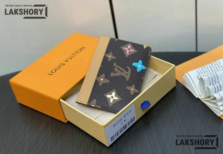 Louis Vuitton 1:1 Mirror Replica LV Tyler The Creator Multiple Wallet Craggy 7CM/2.8IN Louis Vuitton Replica Wallets Louis Vuitton 1:1 Mirror Replica LV Tyler The Creator Multiple Wallet Craggy 7CM/2.8IN Louis Vuitton Replica Wallets