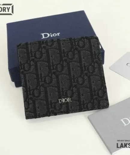 Dior 1:1 Mirror Replica Oblique Canvas Bi-Fold Wallet 9.5CM/3.7IN Christian Dior Replica Wallets