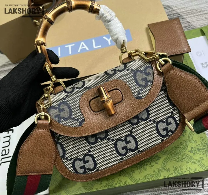Gucci 1:1 Mirror Replica Canvas Bamboo 1947 Leather Bag Gucci Replica Bamboo Bags Gucci 1:1 Mirror Replica Canvas Bamboo 1947 Leather Bag Gucci Replica Bamboo Bags