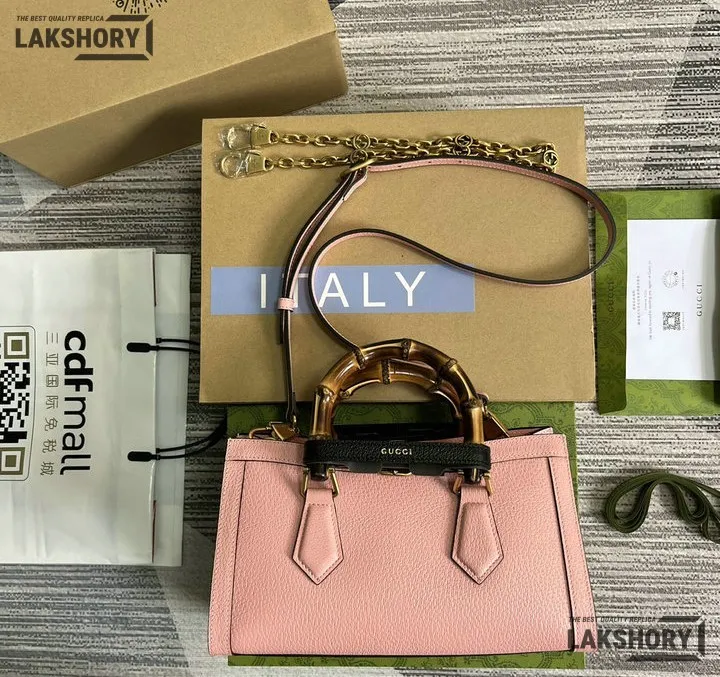 Gucci 1:1 Mirror Replica Calfskin Web Small Diana Shoulder Bag 27CM/10.6IN Gucci Replica Bamboo Bags Gucci 1:1 Mirror Replica Calfskin Web Small Diana Shoulder Bag 27CM/10.6IN Gucci Replica Bamboo Bags