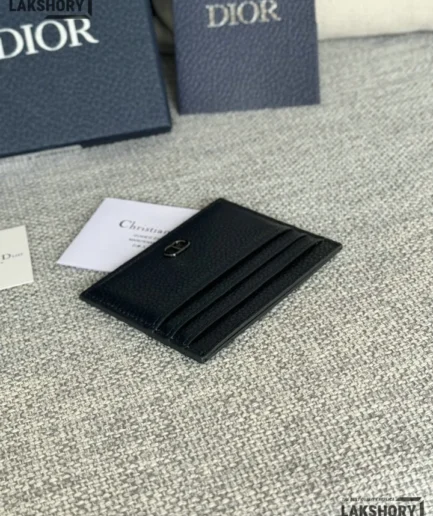 Dior 1:1 Mirror Replica Calfskin CD Icon Card Holder Christian Dior Replica Wallets