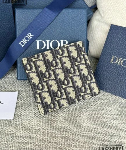 Dior 1:1 Mirror Replica Oblique Bi-Fold Wallet 9.5CM/3.7IN Christian Dior Replica Wallets
