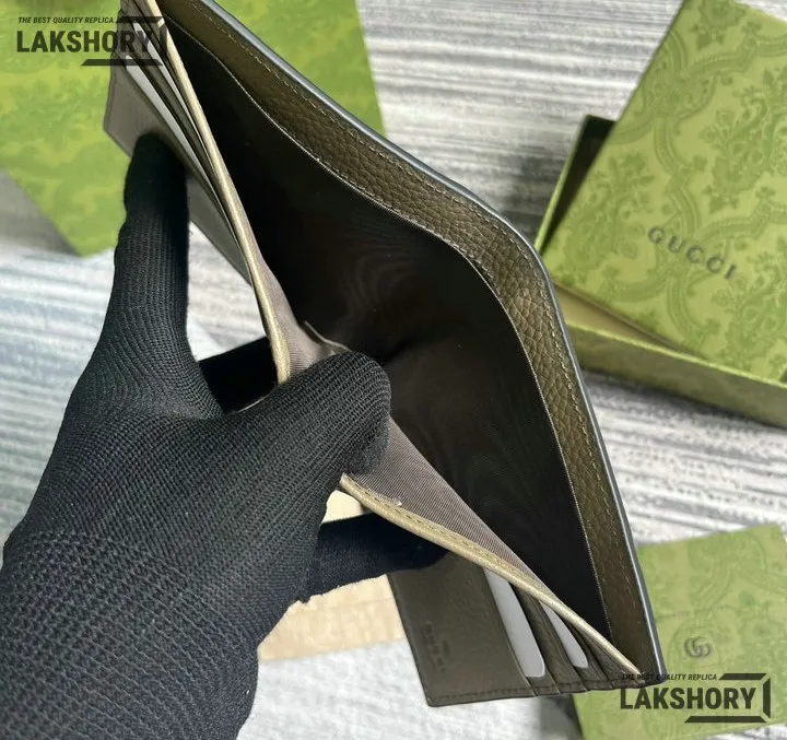 Gucci 1:1 Mirror Replica Jumbo GG Bifold Leather Coin Wallet 9CM/3.5IN Gucci Replica Wallets Gucci 1:1 Mirror Replica Jumbo GG Bifold Leather Coin Wallet 9CM/3.5IN Gucci Replica Wallets