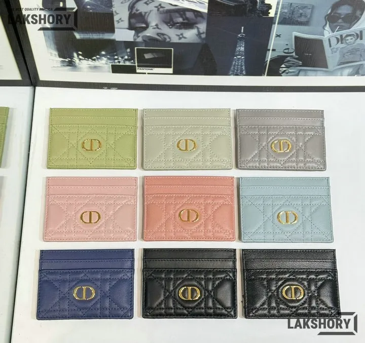 Dior 1:1 Mirror Replica Dior Caro Freesia Card Holder Christian Dior Replica Wallets Dior 1:1 Mirror Replica Dior Caro Freesia Card Holder Christian Dior Replica Wallets