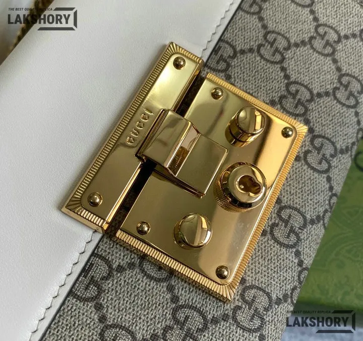 Gucci 1:1 Mirror Replica GG Supreme Small Padlock Shoulder Bag 20CM/7.9IN Gucci Replica Padlock Bags Gucci 1:1 Mirror Replica GG Supreme Small Padlock Shoulder Bag 20CM/7.9IN Gucci Replica Padlock Bags