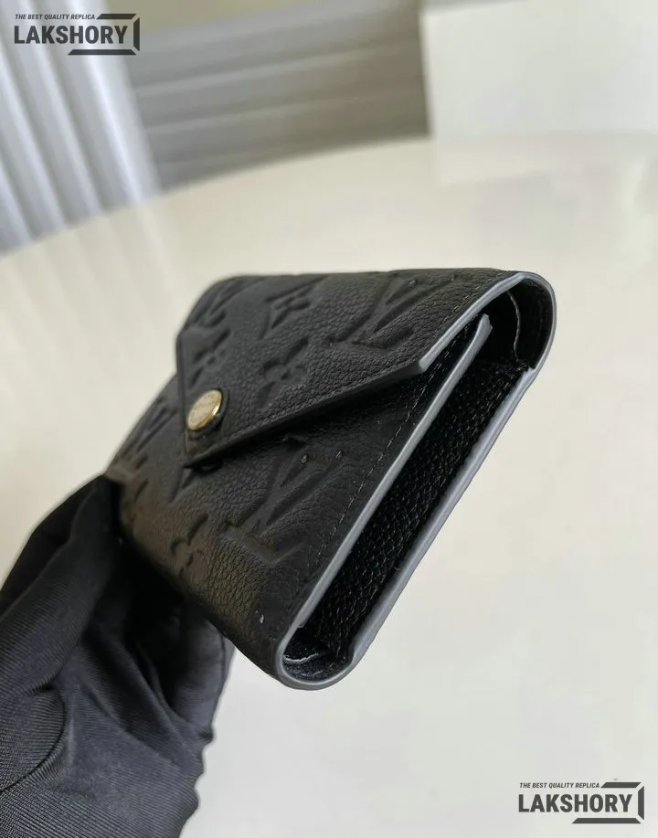 Louis Vuitton 1:1 Mirror Replica Victorine Wallet Monogram Black Navy Blue 12CM/4.7IN Louis Vuitton Replica Wallets Louis Vuitton 1:1 Mirror Replica Victorine Wallet Monogram Black Navy Blue 12CM/4.7IN Louis Vuitton Replica Wallets