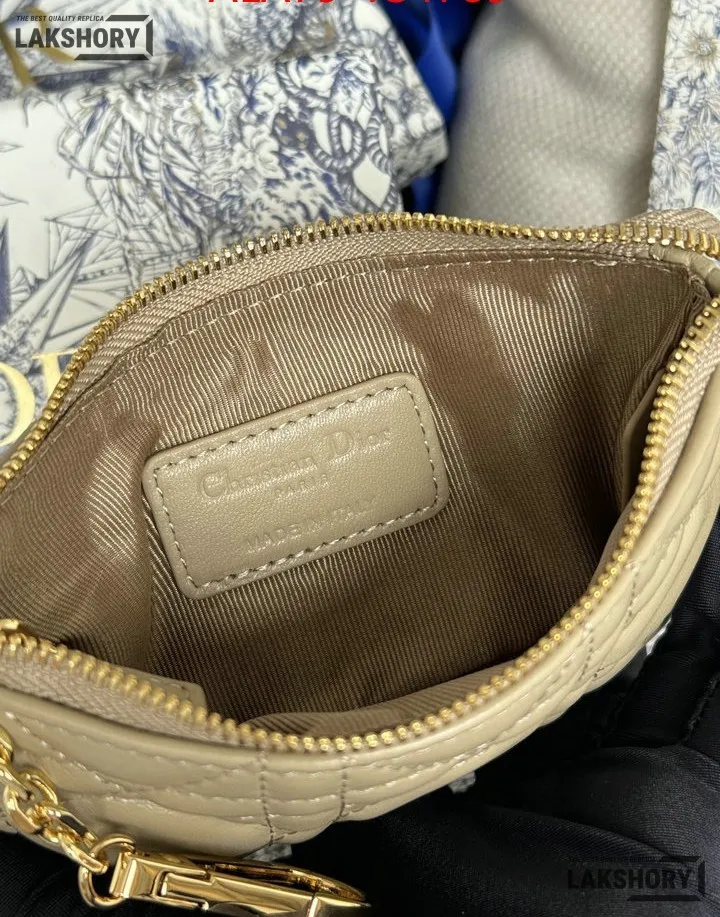 Dior 1:1 Mirror Replica Lambskin Cannage Lady Dior Zipped Key Case 7.6CM/3IN Christian Dior Replica Wallets Dior 1:1 Mirror Replica Lambskin Cannage Lady Dior Zipped Key Case 7.6CM/3IN Christian Dior Replica Wallets