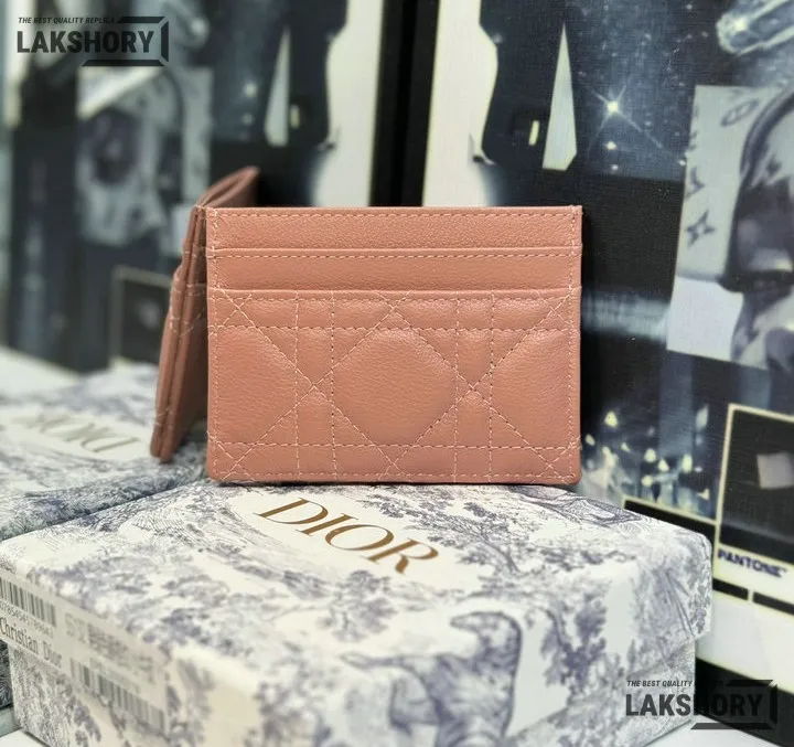 Dior 1:1 Mirror Replica Dior Caro Freesia Card Holder Christian Dior Replica Wallets Dior 1:1 Mirror Replica Dior Caro Freesia Card Holder Christian Dior Replica Wallets