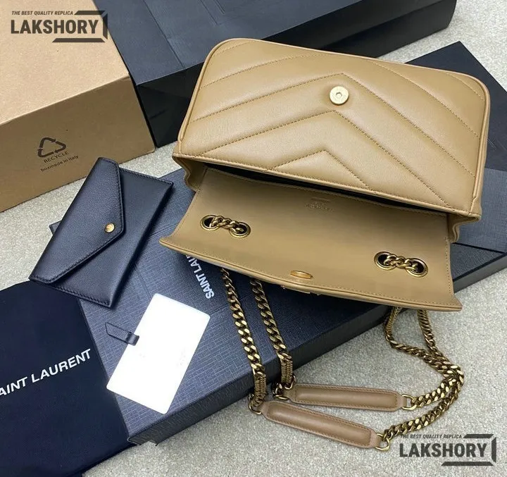 Ysl 1:1 Mirror Replica Loulou Small Matelassé Chain Bag 24CM/9.4IN Replica Crossbody Bags Ysl 1:1 Mirror Replica Loulou Small Matelassé Chain Bag 24CM/9.4IN Replica Crossbody Bags