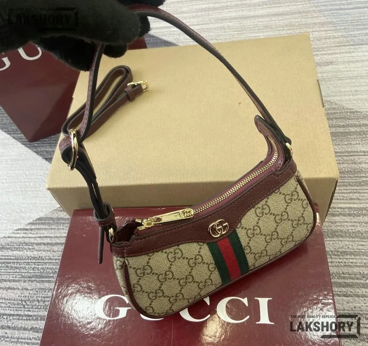 Gucci 1:1 Mirror Replica GG Ophidia Mini Shoulder Bag 19.5CM/7.7IN Gucci Replica Ophidia Bags Gucci 1:1 Mirror Replica GG Ophidia Mini Shoulder Bag 19.5CM/7.7IN Gucci Replica Ophidia Bags