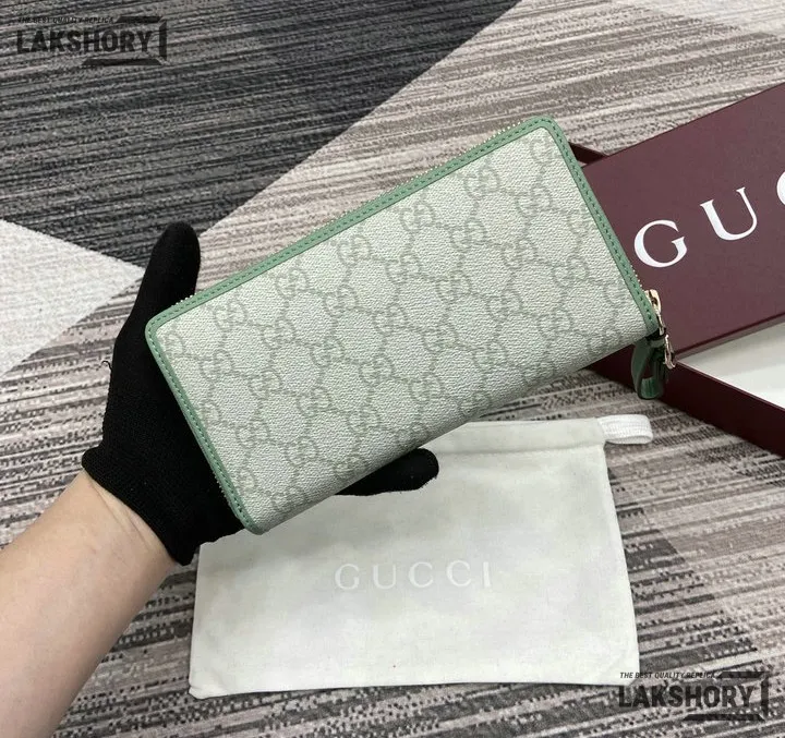Gucci 1:1 Mirror Replica GG Emblem Zip Around Wallet 19CM/7.5IN Gucci Replica Wallets Gucci 1:1 Mirror Replica GG Emblem Zip Around Wallet 19CM/7.5IN Gucci Replica Wallets