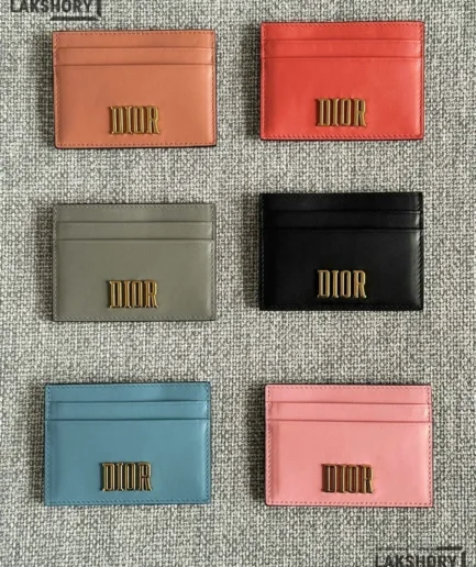 Dior 1:1 Mirror Replica Calfskin D-Fence Card Holder 8CM/3.1IN Christian Dior Replica Wallets