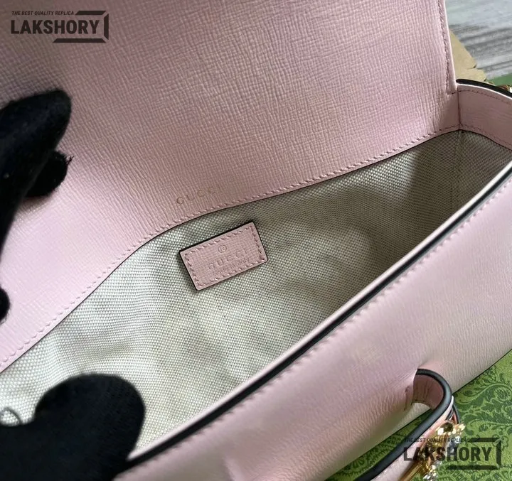 Gucci 1:1 Mirror Replica Horsebit 1955 Small Chain Pink Shoulder Bag 24CM/9.4IN Gucci Replica Horsebit Bags Gucci 1:1 Mirror Replica Horsebit 1955 Small Chain Pink Shoulder Bag 24CM/9.4IN Gucci Replica Horsebit Bags