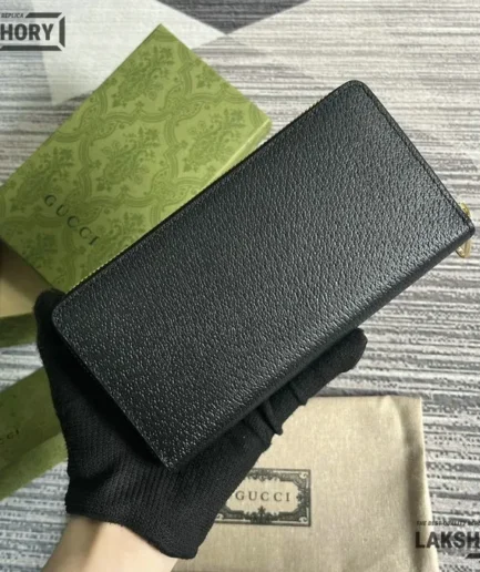 Gucci 1:1 Mirror Replica Horsebit Around Long Zipper Wallet 19.5CM/7.7IN Gucci Replica Wallets