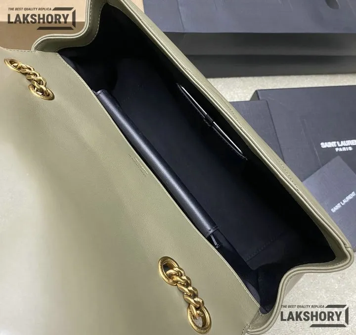 YSL 1:1 Mirror Replica Loulou Matelassé Shoulder Bag Light Sage Replica Crossbody Bags YSL 1:1 Mirror Replica Loulou Matelassé Shoulder Bag Light Sage Replica Crossbody Bags