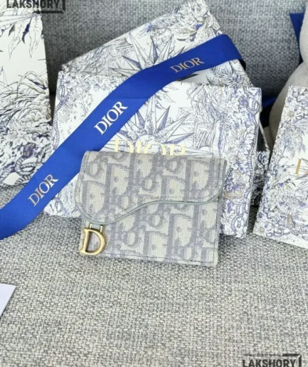 Dior 1:1 Mirror Replica Oblique Saddle Lotus Wallet Christian Dior Replica Wallets