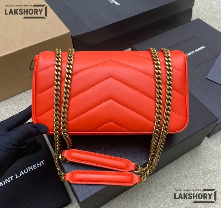 Ysl 1:1 Mirror Replica Loulou Small Matelassé Chain Bag 24CM/9.4IN Replica Crossbody Bags Ysl 1:1 Mirror Replica Loulou Small Matelassé Chain Bag 24CM/9.4IN Replica Crossbody Bags